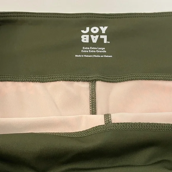 JoyLab Olive and Brown and White Floral Activewear Two Piece Set. Size XL. - Picture 3 of 8